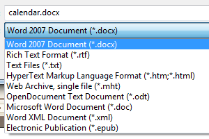 Dual Writer supports all popular word processor file formats.