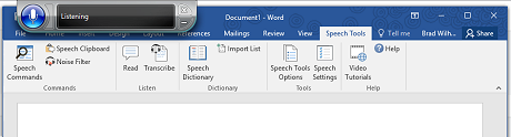 Speech Tools Add In for Microsoft Word gives you the dictation features you've been missing.